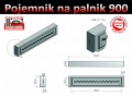 Rysunek poglądowo-wymiarowy Pojemnika z palnikiem 900 produkcji polskiebiokominki.pl