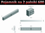 Pojemnik z dwoma palnikami 600