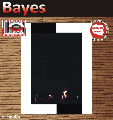 Biokominek model Bayes Top Colours LV White produkcji polskiebiokominki.pl