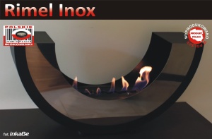 biokominek Rimel 1/2 Inox